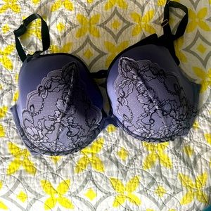 Purple padded bra